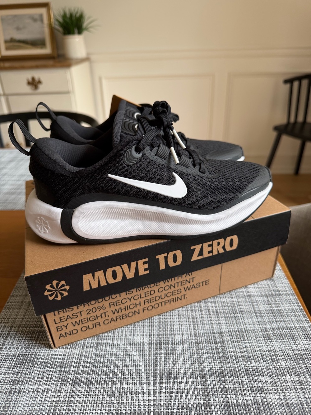 Nike Revolution Kid's Black and White Athletic Sneakers - 2Y | NEW WITH TAGS